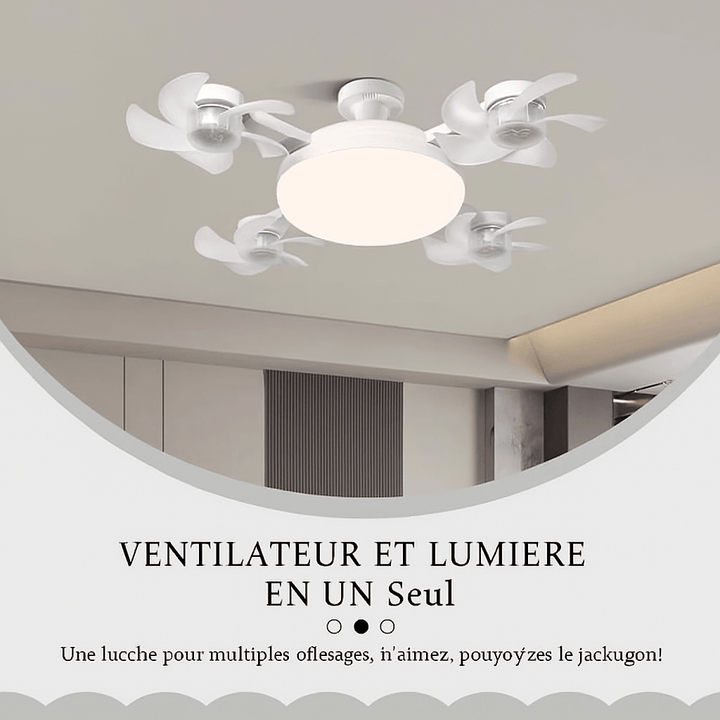 DroneBreeze™ Ampoule Ventilateur Lumineux en Forme de Drone