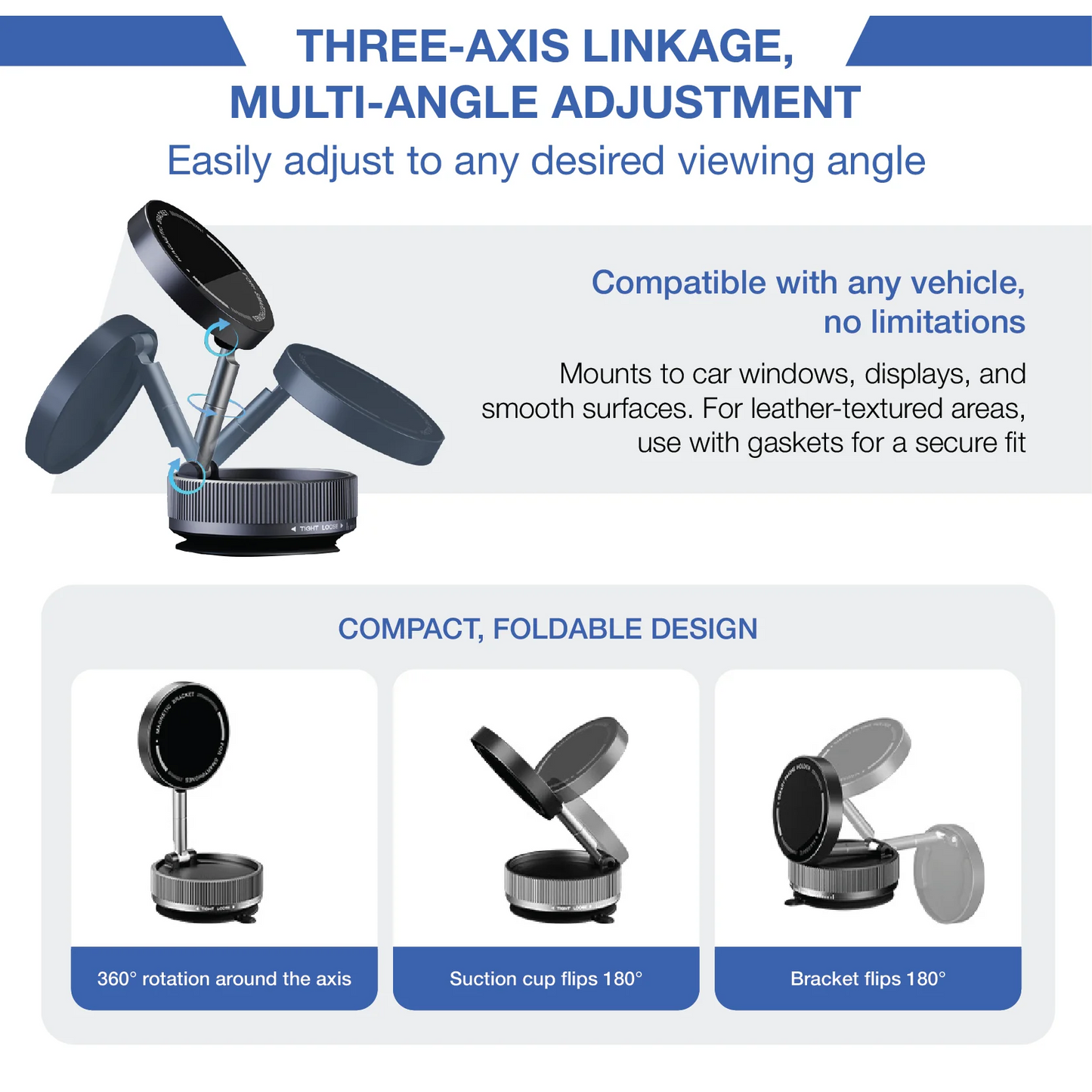 Support magnétique LUHITA™ Versamount Pro 360