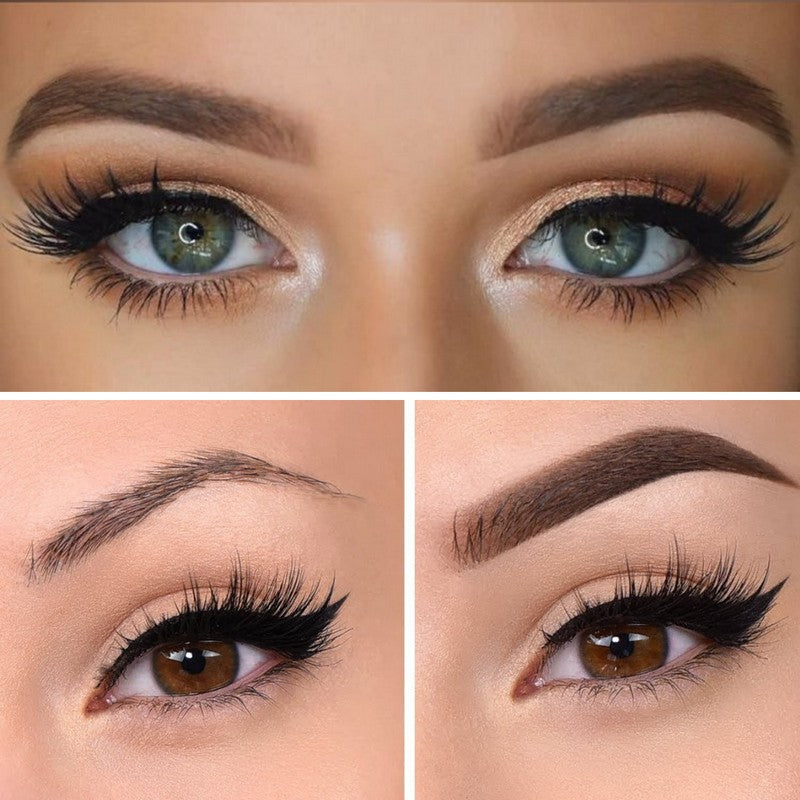 Tampon à sourcils + 5 pochoirs & brosses à sourcils (Garantie 30 Jours )
