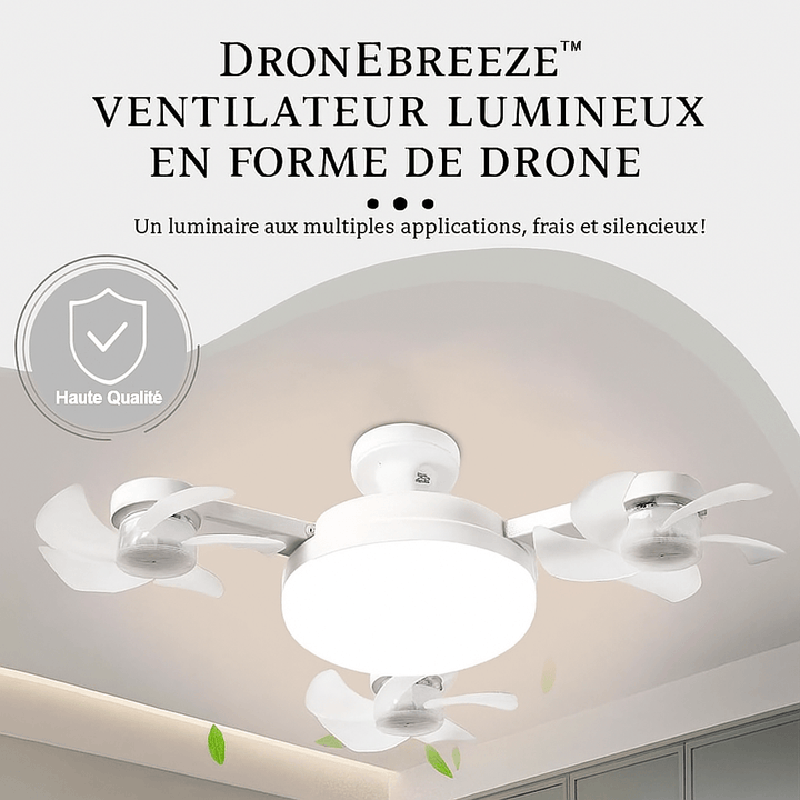 DroneBreeze™ Ampoule Ventilateur Lumineux en Forme de Drone