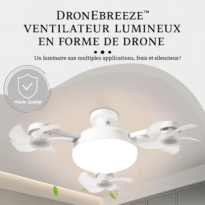 DroneBreeze™ Ampoule Ventilateur Lumineux en Forme de Drone