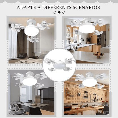DroneBreeze™ Ampoule Ventilateur Lumineux en Forme de Drone