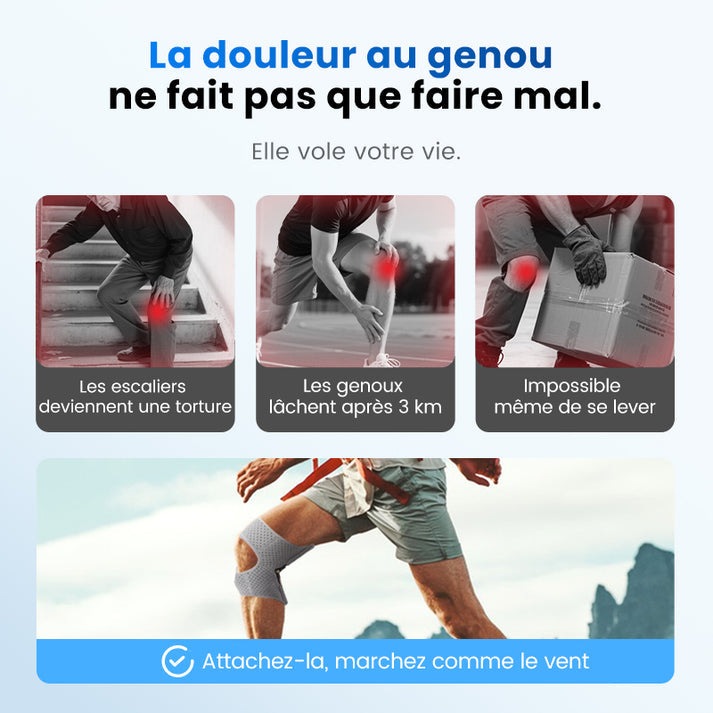 🔥02 Genouillère ajustable de protection du genou ( 02 pièces )