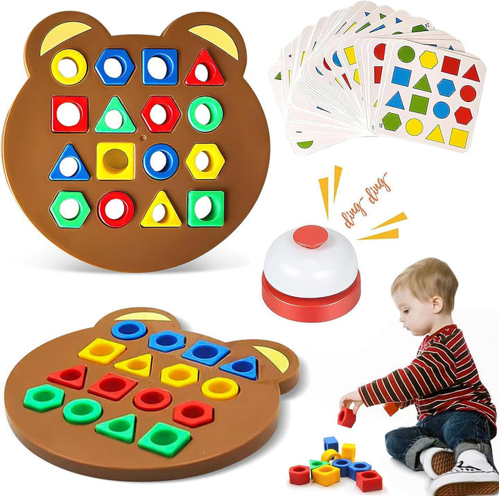 Jeu D'association Formes Géométriques et Couleurs ( DUO- ON PEUT JOUER À DEUX)