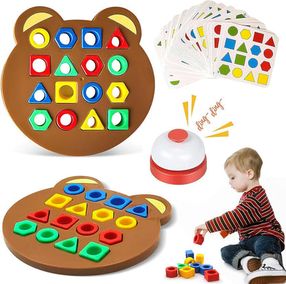Jeu D'association Formes Géométriques et Couleurs ( DUO- ON PEUT JOUER À DEUX)
