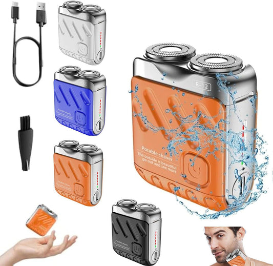 Rasoir Électrique Rotatif à Double Anneau Portable VIS