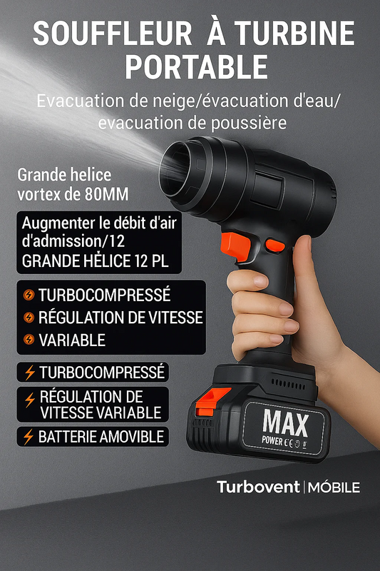 TurboVenti Max™ - Puissance portable à moitié prix !