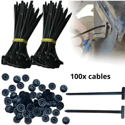 🚗 CableTies: Boucle de serrage universelle en nylon - Pour une fixation rapide et sécurisée des pièces de véhicule !