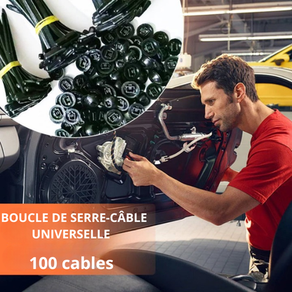 🚗 CableTies: Boucle de serrage universelle en nylon - Pour une fixation rapide et sécurisée des pièces de véhicule !