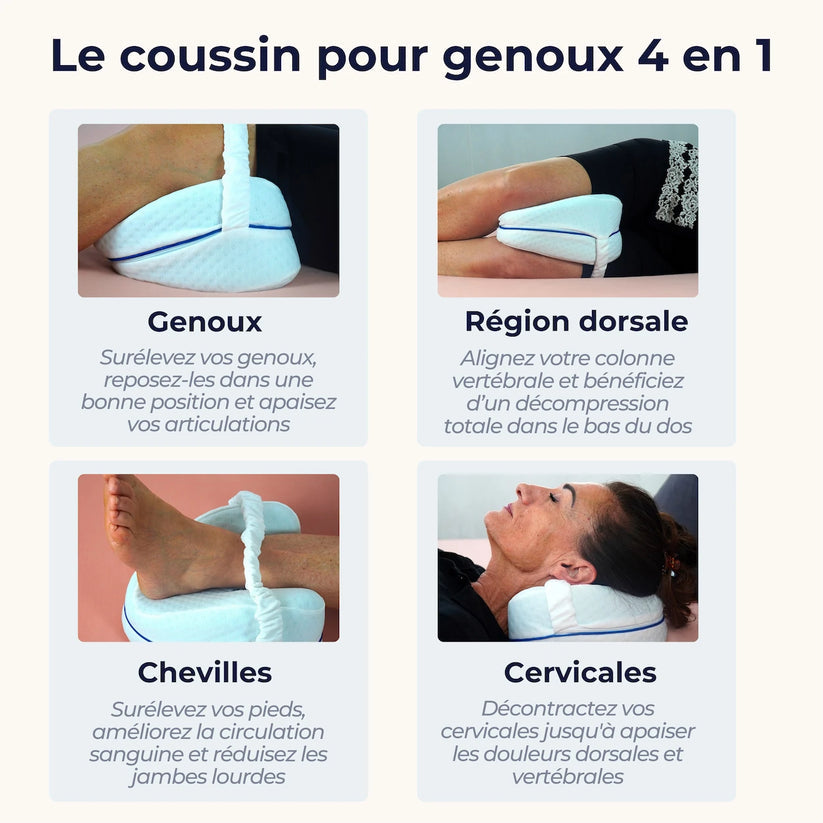 🛏️ Coussin Orthopédique Harmonie – Le secret d'un sommeil sans douleur BJ