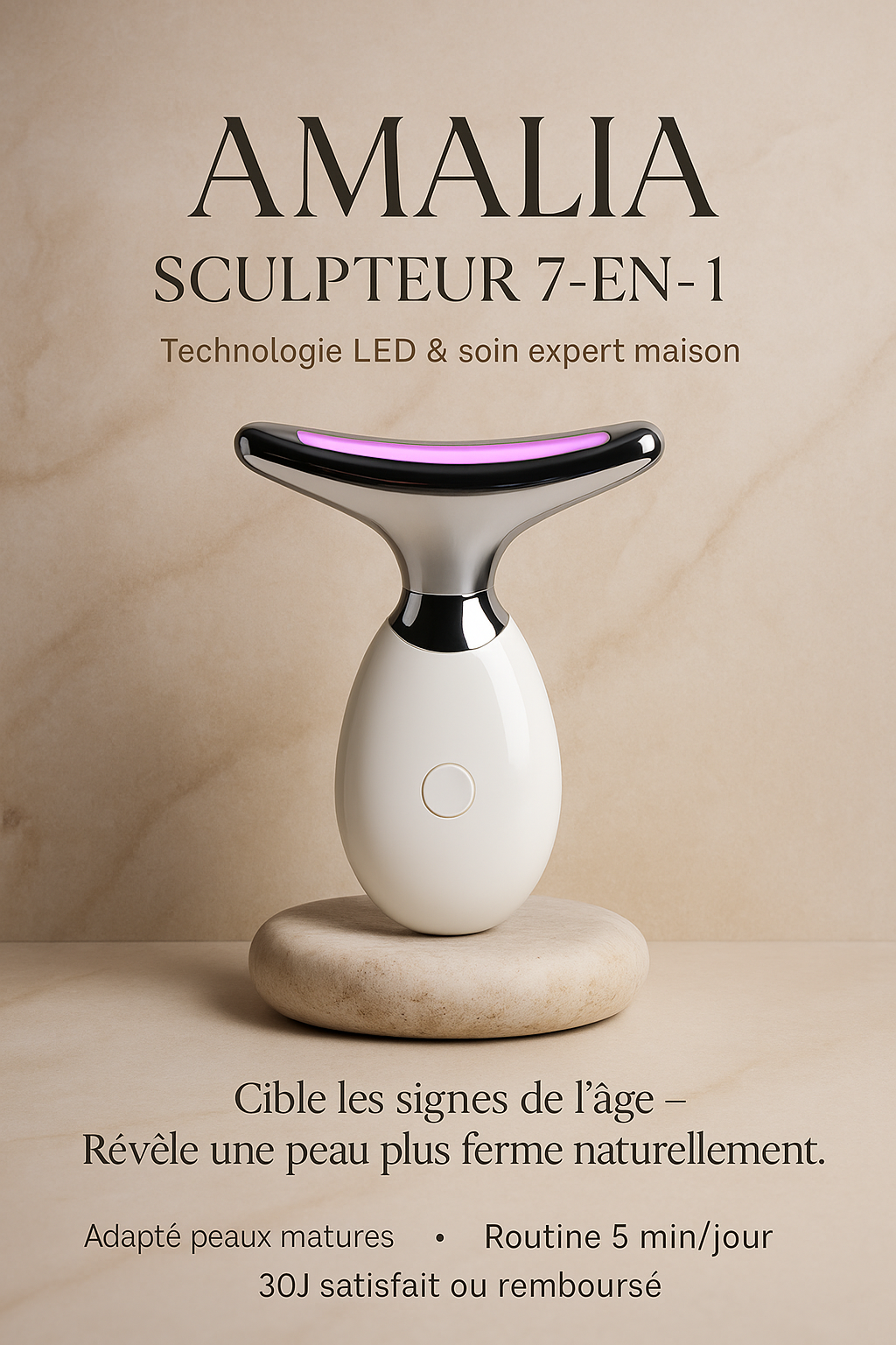 Sculpteur visage LED 7-en-1 Amalia