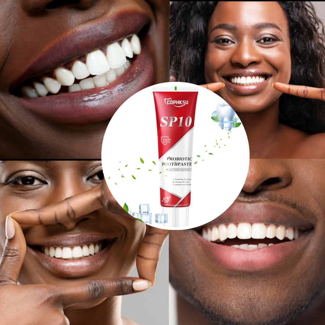 Dentifrice blanchissant™ intensif dentaire™ probiotique SP-4 ™ BJ