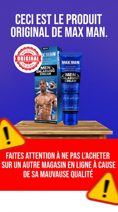 MAXMAN  ENLARGING ESSENTIAL  ™ ENFIN AU BENIN