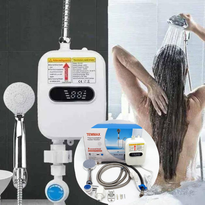 Chauffe-eau Instantané sans Réservoir - Design Compact avec Contrôle de Température Numérique pour Économie d'Énergie ⚡🚿