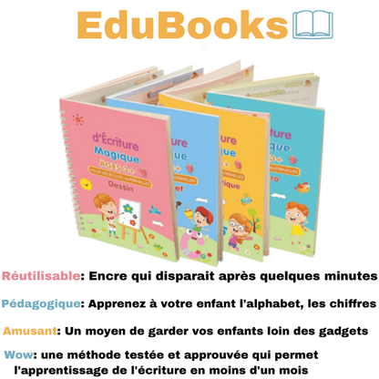 CAHIERS MAGIQUES  |  AIDEZ VOS ENFANTS A AMELIORER LEURS  ECRITURES EN 14 JOURS