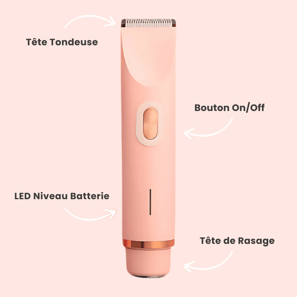 Silky™ – Tondeuse Rasoir 2.0 Pour Hommes & Femmes| Partie Intime Barbes Peau| Zéro douleur | Résultats instantanés