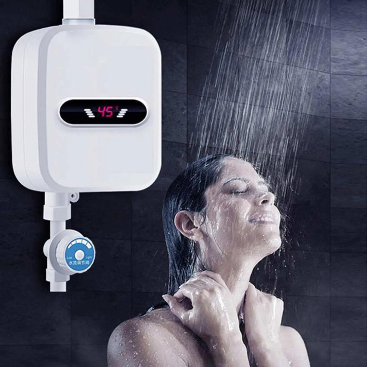 Chauffe-eau Instantané sans Réservoir - Design Compact avec Contrôle de Température Numérique pour Économie d'Énergie ⚡🚿