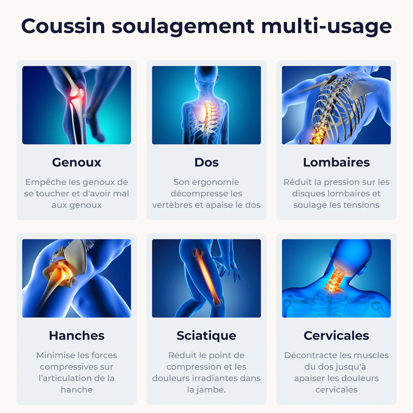 🛏️ Coussin Orthopédique Harmonie – Le secret d'un sommeil sans douleur BJ