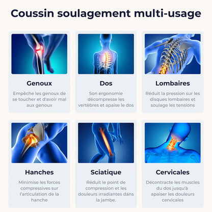 🛏️ Coussin Orthopédique Harmonie – Le secret d'un sommeil sans douleur