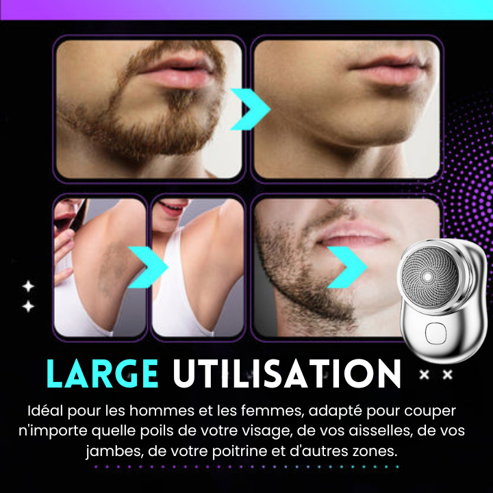 MINI RASOIR ELECTRIQUES: Parfait pour les personnes à peaux sensibles (  30 jours Garantie) A