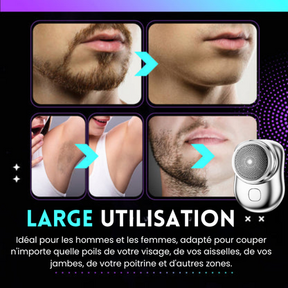 MINI RASOIR ELECTRIQUES: Parfait pour les personnes à peaux sensibles (  30 jours Garantie)