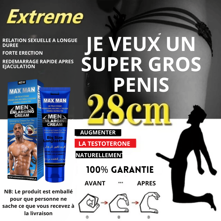MAXMAN  ENLARGING ESSENTIAL  ™ ENFIN AU BENIN