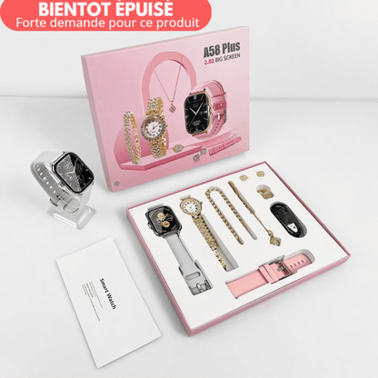 Coffret Cadeau 6 en 1  A58 Plus pour femme (Garantie 02 Mois )
