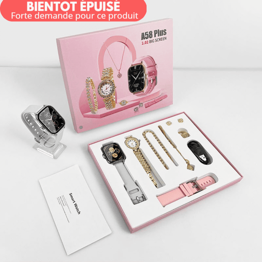 Coffret Cadeau 6 en 1  A58 Plus pour femme (Garantie 02 Mois )