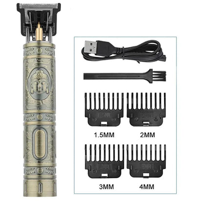 Tondeuse Professionnelle Vintage T9 – Rasoir Électrique Rechargeable Dragon