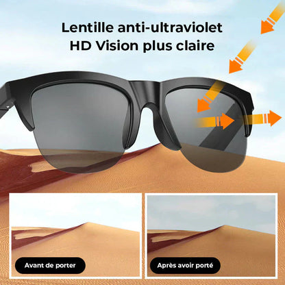 Lunettes Révolutionnaires Connectées Bluetooth ! 🎧💫( aucune Caméra n'est intégré)| -50% REMISE |
