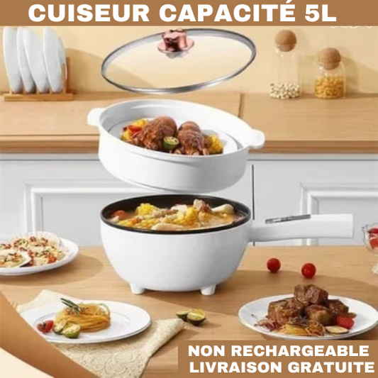 Cuiseur électrique Non rechargeable de 5 litres  ( Capacité 5L . Garantie 30 Jours )