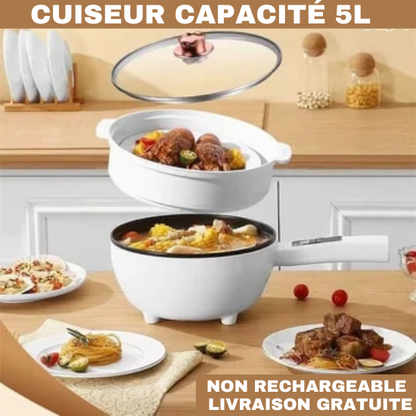 Cuiseur électrique Non rechargeable de 5 litres  ( Capacité 5L .  Garantie 31 Jours )