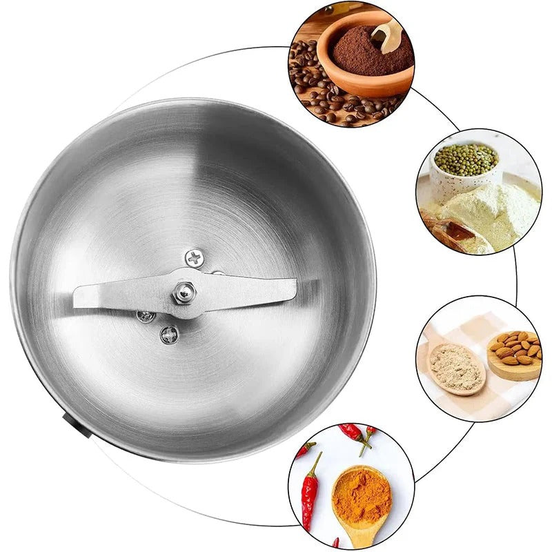 Moulin électrique multifonctionnel pour usage domestique en acier inoxydable