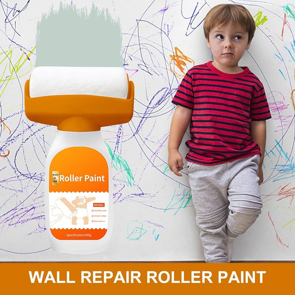 02 Boites de Rouleau de Peinture Blanc Réparateur Murale 500g 🎨.....