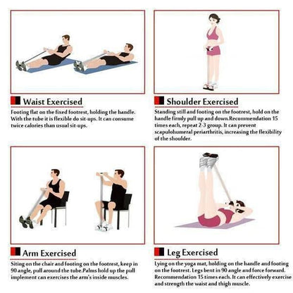 BJ Corde de traction et entraînement pour abdominaux BJ (Homme & Femme)