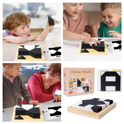 LogiKidz™ – Puzzle Éducatif Intelligemment Amusant avec Cartes et cloche sonnette  ( ON PEUT JOUER A 02 OU SOLO)