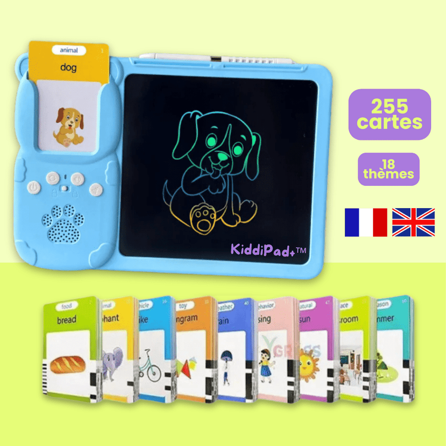 ⭐ Pack Petit Génie – Édition Créative ( Cartes Parlantes  avec Tablette à Dessin Interactive + Projecteur de dessin )