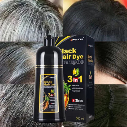 Shampooing d'huile  pour éliminer les barbes et cheveux gris CMR