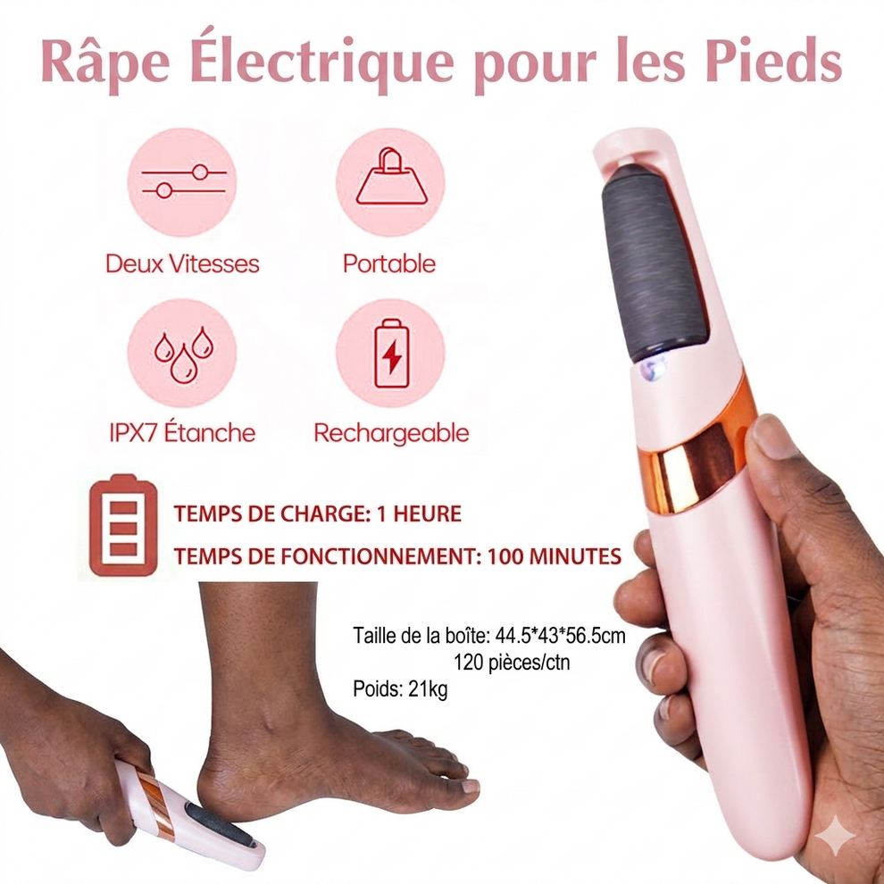 Éliminateur de Callosités Automatique de pieds