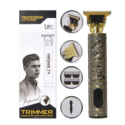 Tondeuse Professionnelle Vintage T9 – Rasoir Électrique Rechargeable Dragon
