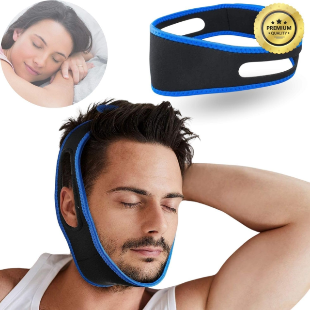 Sangle de Mâchoire médicale ANTI-RONFLEMENT & ANTI-APNÉE SOMMEIL