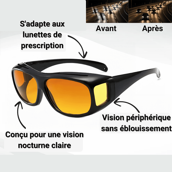 Vision Drive Pro™ – Lunettes de Conduite Anti-Éblouissement N